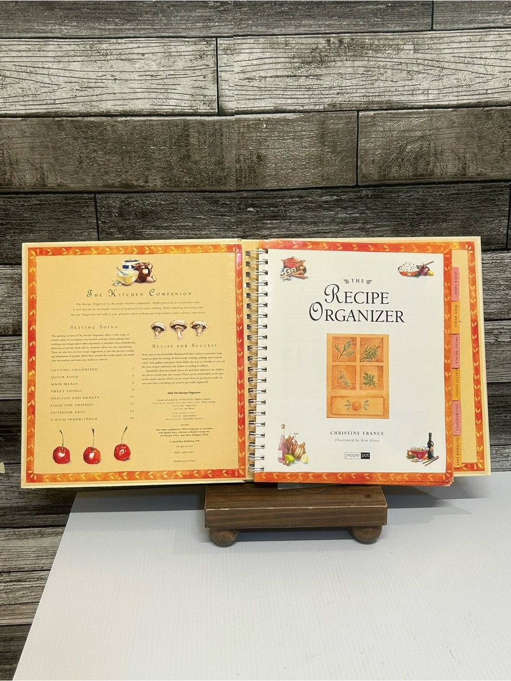 Vintage The Recipe Organizer Binder 1998 Pepperpot Hardcover - Picture 4 of 5